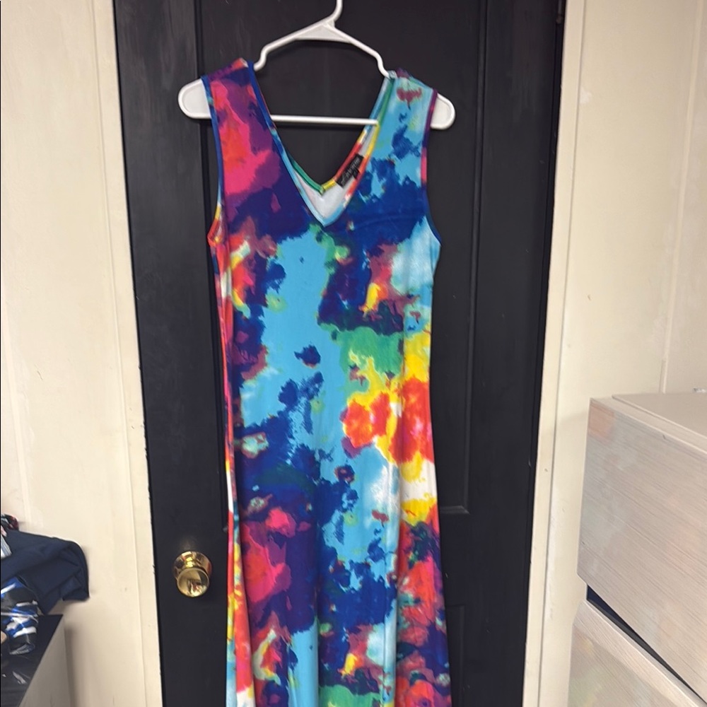 Vibrant Multicolor Sleeveless Dress